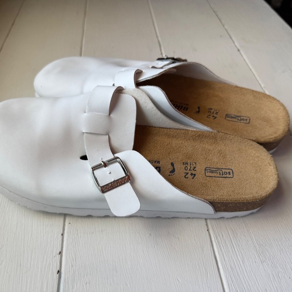 Birkenstock Boston Clogs White 42 Soft Footbed - Picture 2 of 15